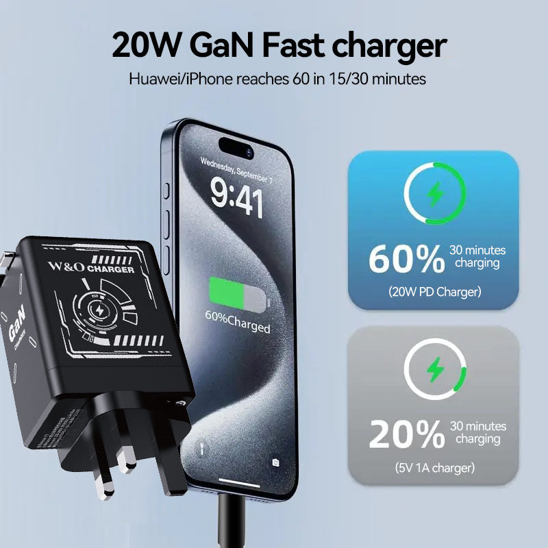 GIN Foldable Retractable Fast Charger